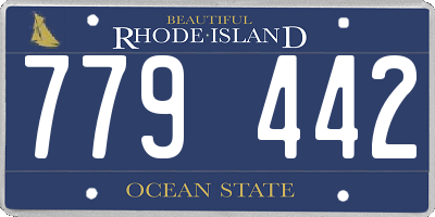 RI license plate 779442