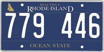 RI license plate 779446