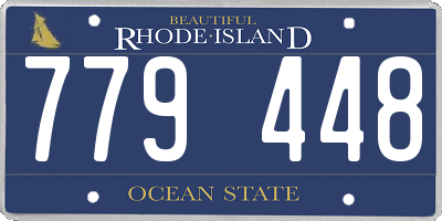 RI license plate 779448