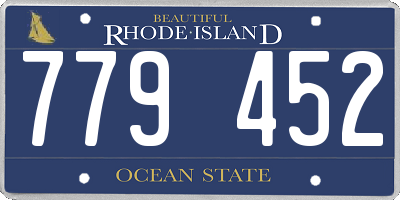 RI license plate 779452