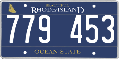 RI license plate 779453