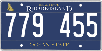 RI license plate 779455