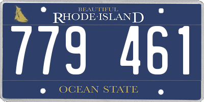 RI license plate 779461