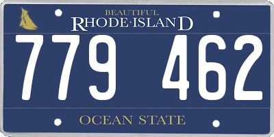 RI license plate 779462