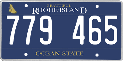 RI license plate 779465