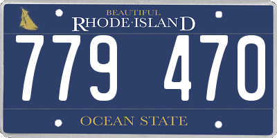 RI license plate 779470