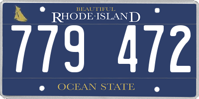 RI license plate 779472
