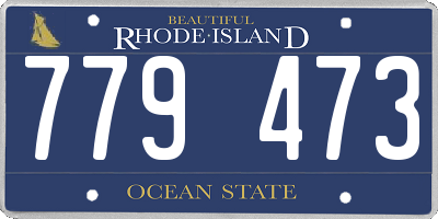 RI license plate 779473