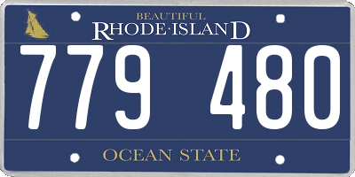 RI license plate 779480