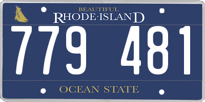 RI license plate 779481