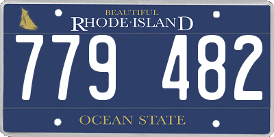RI license plate 779482