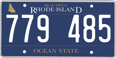 RI license plate 779485