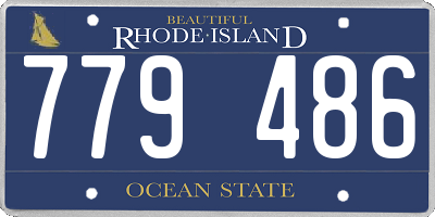RI license plate 779486