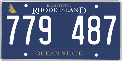 RI license plate 779487