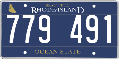 RI license plate 779491