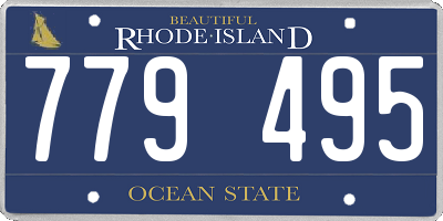 RI license plate 779495