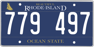 RI license plate 779497