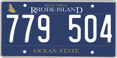 RI license plate 779504