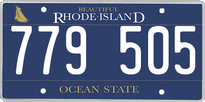 RI license plate 779505