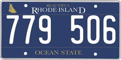 RI license plate 779506