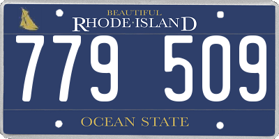RI license plate 779509