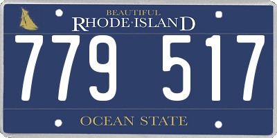 RI license plate 779517