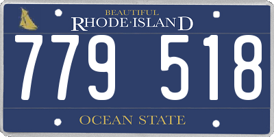 RI license plate 779518