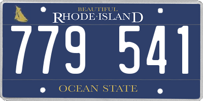 RI license plate 779541