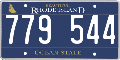 RI license plate 779544