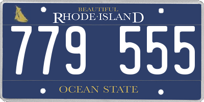 RI license plate 779555