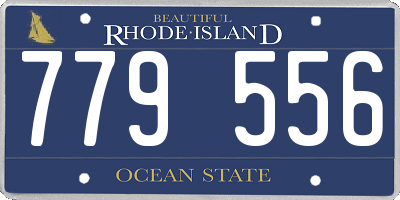 RI license plate 779556