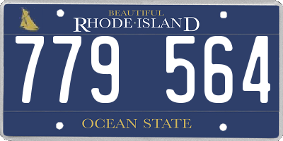 RI license plate 779564