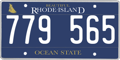 RI license plate 779565