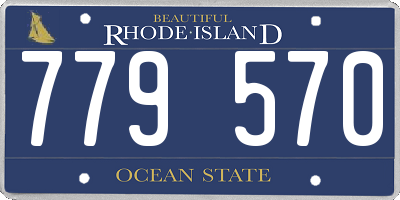 RI license plate 779570