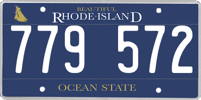RI license plate 779572