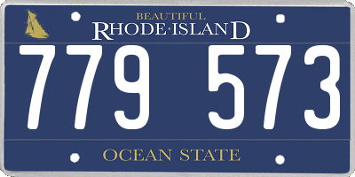 RI license plate 779573