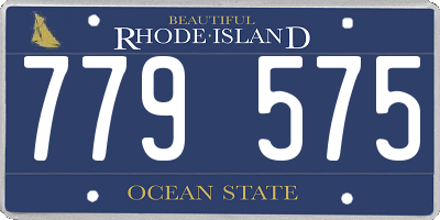 RI license plate 779575