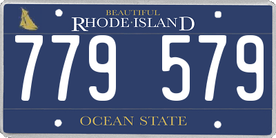 RI license plate 779579