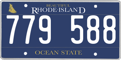 RI license plate 779588
