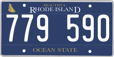 RI license plate 779590