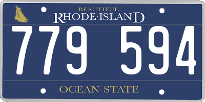 RI license plate 779594