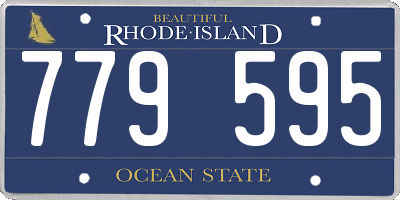 RI license plate 779595