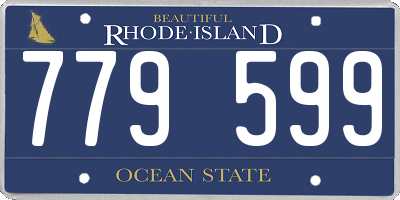 RI license plate 779599