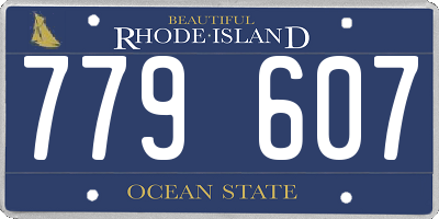 RI license plate 779607