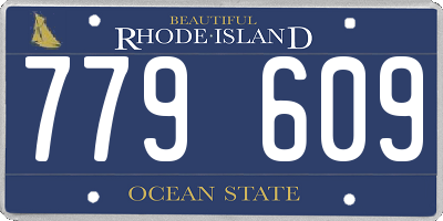 RI license plate 779609