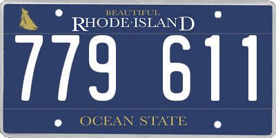 RI license plate 779611