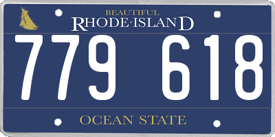 RI license plate 779618