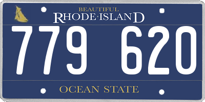 RI license plate 779620