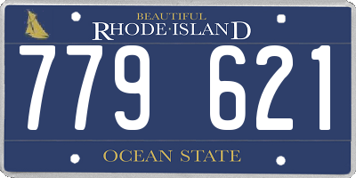 RI license plate 779621