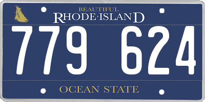 RI license plate 779624